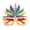 A, variant on DFEK Spectacle Frame Dress Up Eyeglasses Masquerade Party Decoration Supplies with Feathers L