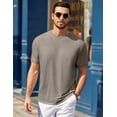 thumbnail image 2 of COOFANDY Black T Shirts for Men Summer Basic Short Sleeve Tees Crewneck Plain Casual T Shirts, 2 of 6