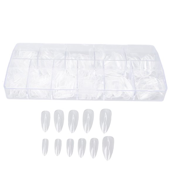 Puntas para uñas transparentes BuyWeek 500 piezas para bricolaje