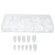 thumbnail image 3 of Punta de uñas postizas, 500 piezas de uñas postizas transparentes, uñas postizas transparentes, probadas y confiables, 3 of 8