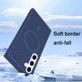 thumbnail image 5 of for Samsung Galaxy S25+ Plus (Not S25) Cooling Case with Magnetic Ring, Hard PC Slim Cellular Hole Heat Dissipation Mesh Breathable Hollow Honeycomb Case for Samsung Galaxy S25 Plus SR-Blue, 5 of 16