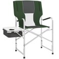 thumbnail image 1 of Outsunny Camping Director Chair with Side Table Cupholder Cooler Bag, Grey, 1 of 10