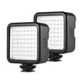 thumbnail image 1 of Lámpara de fotografía Andoer W49 Mini cámara de interbloqueo Panel de luz LED Iluminación de video de videocámara regulable con adaptador de zapata para Canon Nikon Sony A7 DSLR, paquete de 2 piezas Andoer Lámpara de fotografía, 1 of 7