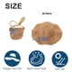 thumbnail image 2 of Sombrero de paja de verano para mujer, de 56 a 58 cm de circunferencia, y bolso de paja, dos piezas, bonito sombrero para el sol con protección solar y flores, 2 of 5