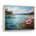 thumbnail image 2 of Designart "Beach Tropical Paradise Painting III" Beach Floater Framed Canvas Art Print, 2 of 7