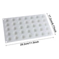 thumbnail image 3 of TINGXIN Flat Round Silicone Multi-Cavity Baking Mold - DIY Dessert Making Tool for Filling Creation, Flexible, Easy Demolding, White, 3 of 6
