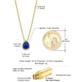 thumbnail image 6 of KeyStyle Birthstone Pendant Necklace for Women with Cubic Zirconia 14K Gold Plated Christmas Birthdays Anniversaries Gifts for Her, 6 of 10