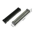 thumbnail image 3 of Dual Rows 12 Positions 600V 15A Wire Barrier Block Terminal Strip TB-1512L, 3 of 3