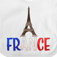 thumbnail image 4 of Inktastic France Eiffel Tower Flag in Text Boys or Girls Baby Bib, 4 of 4