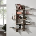 thumbnail image 2 of Danya B XF151204OK Five Level Asymmetric Shelf - Weathered Oak, 2 of 2