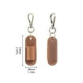 thumbnail image 5 of T-HOTLYST Pen Holder with Keychain Portable Pen Holder Clip PU Leather Neck Pen Holder for Fountain Ballpoint Marker Pen Pencils, 5 of 19