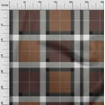 thumbnail image 2 of oneOone Polyester Lycra Fabric Tartan Check Print Fabric By The Yard 56 Inch Wide, 2 of 4