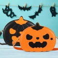 thumbnail image 5 of BadPiggies Pumpkin Crossbody Bag Purse for Women, Novelty Halloween Devil Shoulder Bag Treat Trick Handbag, 5 of 11