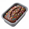 thumbnail image 3 of Slow Rising Squishy Toy with Chocolate Cake and Colorful Sprinkles, 1 Piece, Brown with Multicolor Sprinkles in Gray Pan, for Relaxation And, Simulation Squishy Toy, 3 of 3