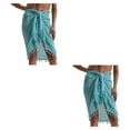 thumbnail image 4 of Sonducket de mujer Moda portátil Bohemio Tamaño libre Romántico Transpirable Verano Playa Jugando Faldas Ropa Azul cielo Cielo azul 2piezas Sonducket CBP313949, 4 of 5
