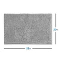 thumbnail image 3 of Nestl Bathroom Rugs, Machine Washable Bath Mats For bathroom Floor Rugs, Nonslip Backing Rubber Bath Rug, Silver, 3 of 6