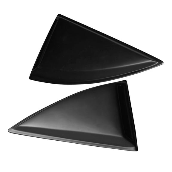 Ikon Motorsports Compatible with 10-15 Chevy Camaro Rear Quarter Side Window Louvers Scoop Cover Vent 2Pc Set - PP 2010 2011 2012 2013 2014 2015