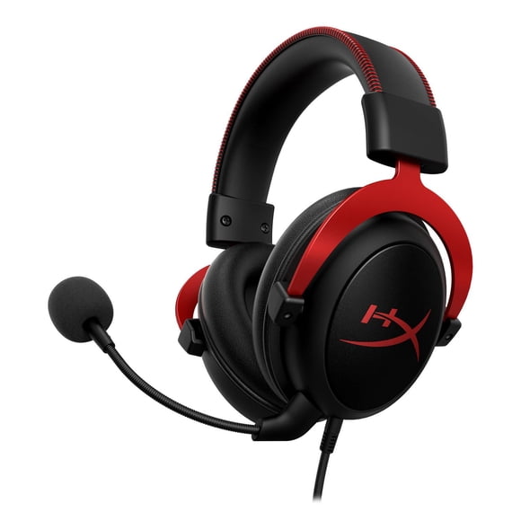 HyperX Cloud II – Gaming Headset for PC, PS5 / PS4. Includes 7.1 virtual surround sound and USB audio control box