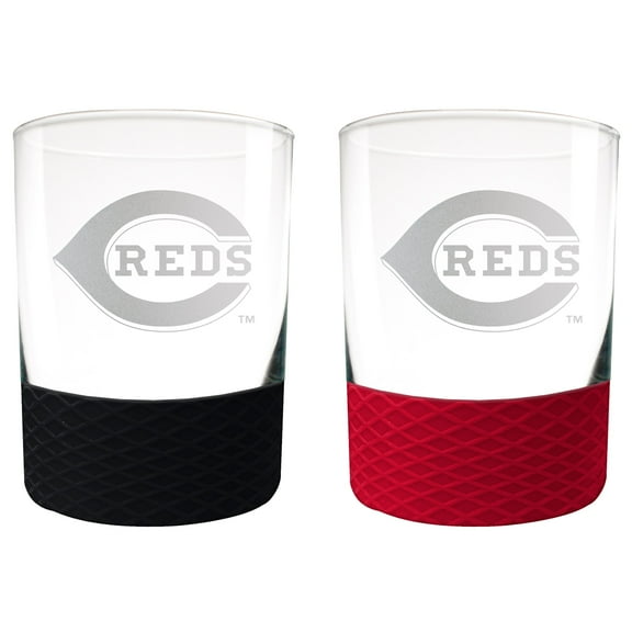 Cincinnati Reds 14oz. Commissioner Rocks Glass Two-Piece Set