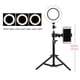 thumbnail image 2 of Estudio fotográfico Anillo de luz LED Lámpara Selfie Temperatura de color ajustable Fotografía 16cm Luz 50cm Trípode Abrazadera para teléfono kenally EL2073-04B, 2 of 2
