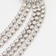 thumbnail image 2 of Long tassel earrings, round stacked rhinestone earrings, high-end temperament, 2 of 2