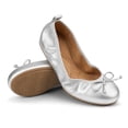 thumbnail image 4 of Rexoro Women Ballet Flats Elastic Round Toe Bow Foldable Dance Shoes Comfort Casual, 4 of 7