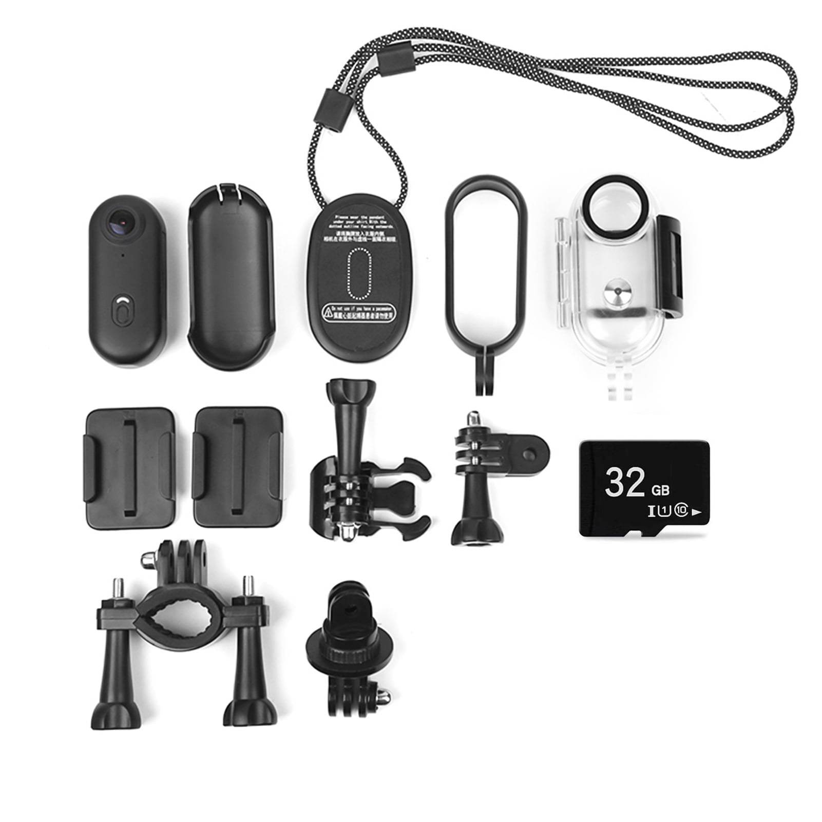 Sports 1080P Tiny Action Camera WiFi Sports Camera 120 Wide Angle Lens Video Camera With Magnetic Lanyard Back Clip Water Resistant Case