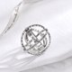 thumbnail image 3 of Anillo de bola astronómica de plata esterlina S925 Joyería de plata Retro Abierto para convertirse en bola celestial cósmica Pareja de hombres y mujeres El señor de los anillos, 3 of 5