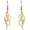 Gold, variant on Stainless Steel Fire Earrings for Women Gold Silver Flame Dangle Earrings Exaggeration Personality Jewelry