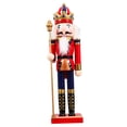 thumbnail image 5 of HAMPPLIES Wooden Nutcracker Figurine Set, Multicolor Holiday Decor, 11.79 x 3.34 x 2.55 inches, Perfect for Christmas Decorations, 5 of 7