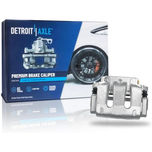 Detroit Axle - Front Left Brake Caliper for Ford Mustang 2005-2010 2012-2014, Brake Caliper w/Bracket 2006 2007 2008 2009 2010 2012 2013 Mustang, Replacement Brake Caliper