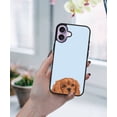 thumbnail image 5 of WIRESTER Shockproof Soft Rubber Cover Case for Apple iPhone 17 6.3" 2025, Animal Ruby Cavalier King Charles Spaniel Dog (S2) On Light Blue Background, 5 of 5