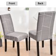 thumbnail image 4 of Super Fit Chair Covers,Stretch Printed Dining Chair Slipcovers Universal Removable Washable Modern Soft Parsons Chair Protector for Living Room Hotel Kitchen Decor-6 Pcs-H, 4 of 6