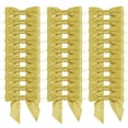 thumbnail image 1 of Lazos de cinta satinada dorada AIMUDI 9 cm con atador, 50 piezas, 1 of 8
