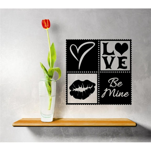 Living Room Art Love Be Mine Helip 20x20 Inches