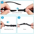 thumbnail image 4 of Correa para gafas deportivas, 3 correas para gafas de sol, bandas ajustables antideslizantes para soporte de gafas para niños, hombres y mujeres, 4 of 5