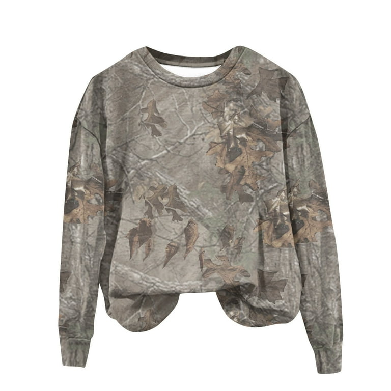 Long cheap camo sweatshirt