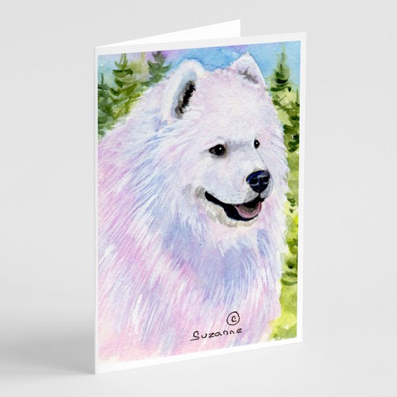 Samoyed Greeting Cards and Envelopes Pack of 8