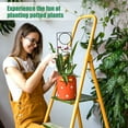 thumbnail image 4 of Ruiboury 2pcs Sturdy Black Coated Small Trellis For Climbing Plants In Pots Fashionable As shown 38*10cm, 4 of 6