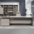 thumbnail image 4 of Corner L Shaped Office Desk Reception Living Room Executive Storage Computer Desks Luxury Standing Mesa De Escritorio Furniture My Lux Decor Round, 4 of 30