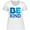 AA-White, variant on Be Kind Logo in Blue Women's Plus Size T-Shirt