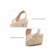 thumbnail image 3 of Mysoft ladies elastic wedged sandals Beige Sandals Size 8M Mysoft Mysoft Sandalias, 3 of 7