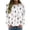 Pink, variant on Baqcunre Sweaters For Women Women's Long Sleeved Round Neck Floral Print Pullover Sweater Top Crewneck Sweatshirts Plus Size Tops Yellow S