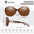 thumbnail image 2 of Sunglasses Womens Polarized Trendy Oversized Sun Glasses, Fashion Ladies Shades 100% UV400 Protection Sunglasses Big Frame, 2 of 5