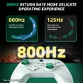 thumbnail image 2 of Mando inalámbrico para iPhone/Android/Switch/PC, joystick Hall, doble gatillo, gamepad con sensor de movimiento y receptor, compatible con PS Remote Play, Xbox Cloud, Steam Link y juegos MFi, 2 of 7