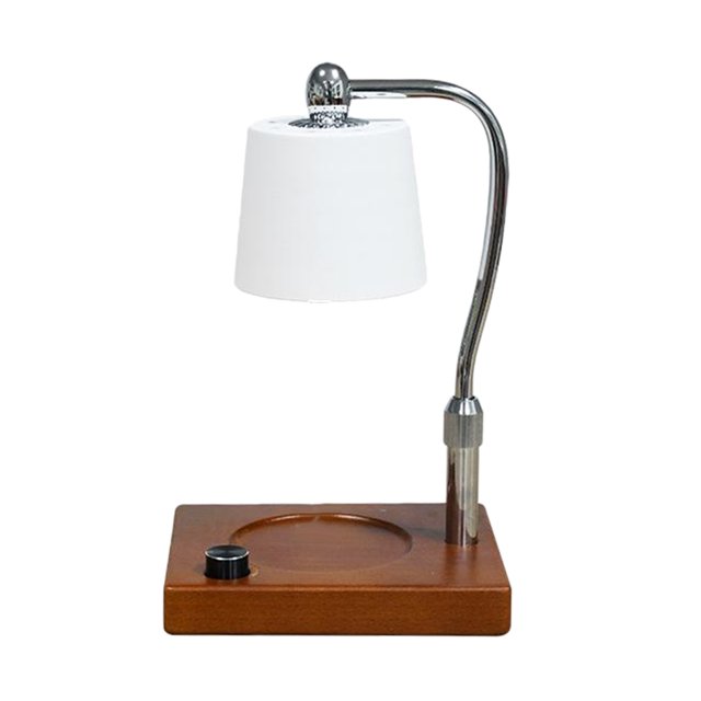 Aromaterapia Quemador de aceite lámpara cera fusión cálida lámpara de atenuación de noche decoración de noche rotativa Cuadrado Sunnimix Lámpara de mesa Candle Warmer