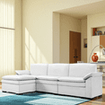 thumbnail image 2 of Gewnee Combination Sofa With Movable Footstool and Movable Footrest, Suitable For Living, Office Area and Reception Room., 2 of 17