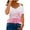Pink, variant on Womens Tops Clearance Under $5 Women'S Casual Off The Shoulder Lace Regular Fit Short Sleeve Tops V-Neck Shirt Tops