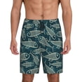 thumbnail image 3 of Lsque Fish Style Mens Sleep Pajama Shorts,Short Pajama Pants, Cotton Ultra-Soft Knit-Large, 3 of 9