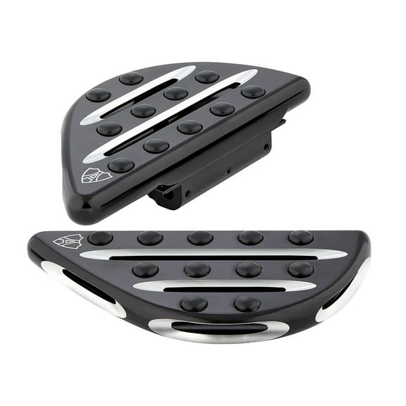 Arlen Ness Deep Cut Black Passenger Floorboards (06-834)